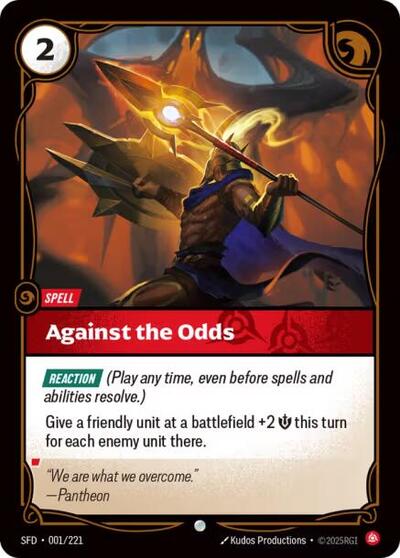 Against the Odds (Spiritforged) Near Mint Foil