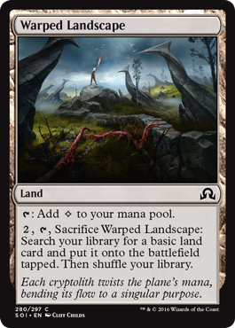 Warped Landscape (Shadows Over Innistrad) Near Mint