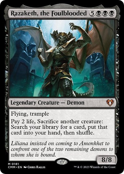 Razaketh, the Foulblooded (Commander Masters) Near Mint