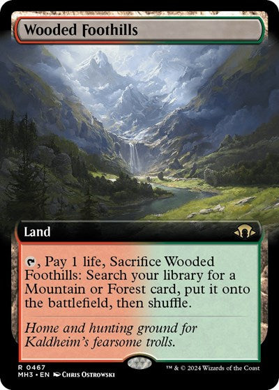 Wooded Foothills (Extended Art) (Modern Horizons 3) Near Mint