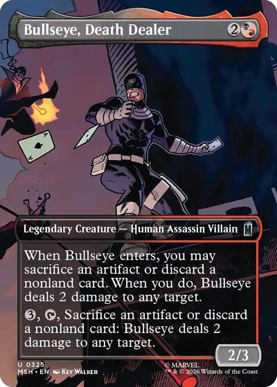 Bullseye, Death Dealer (Borderless) (Marvel Super Heroes) Near Mint