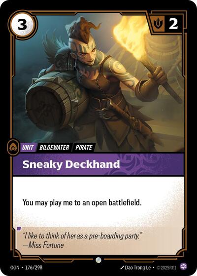 Sneaky Deckhand (Origins) Near Mint Foil