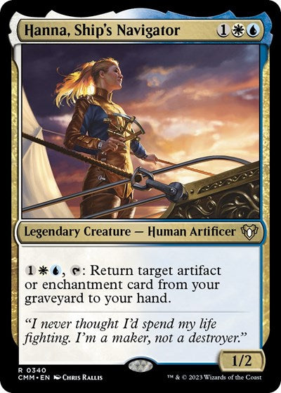 Hanna, Ship's Navigator (Commander Masters) Near Mint Foil