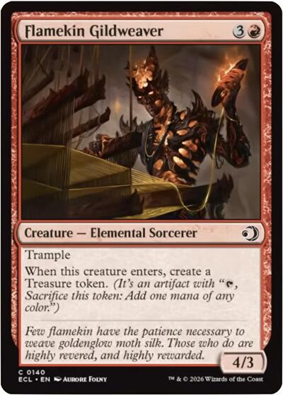 Flamekin Gildweaver (Lorwyn Eclipsed) Near Mint Foil