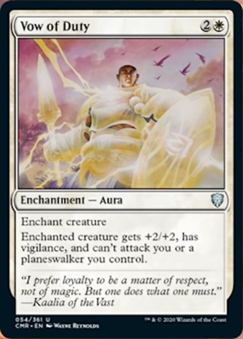 Vow of Duty (Commander Legends) Near Mint Foil