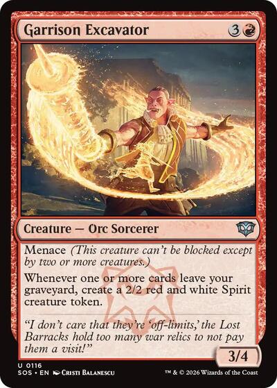 Garrison Excavator (Secrets of Strixhaven) Near Mint Foil