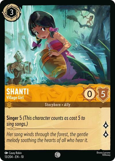 Shanti - Village Girl (Whispers in the Well) Near Mint Cold Foil