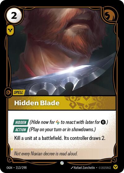Hidden Blade (Origins) Near Mint Foil