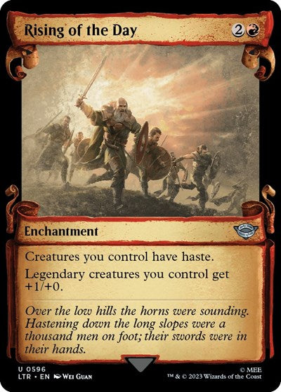 Rising of the Day (Showcase Scrolls) (Universes Beyond: The Lord of the Rings: Tales of Middle-earth) Near Mint