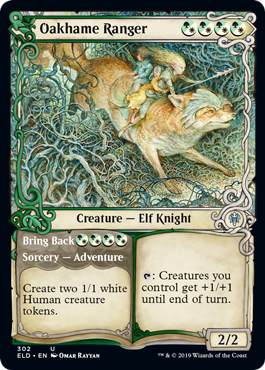 Oakhame Ranger (Showcase) (Throne of Eldraine) Near Mint