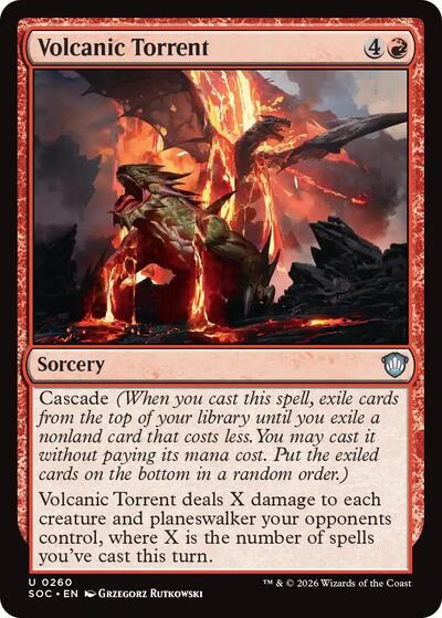 Volcanic Torrent (Commander: Secrets of Strixhaven) Near Mint