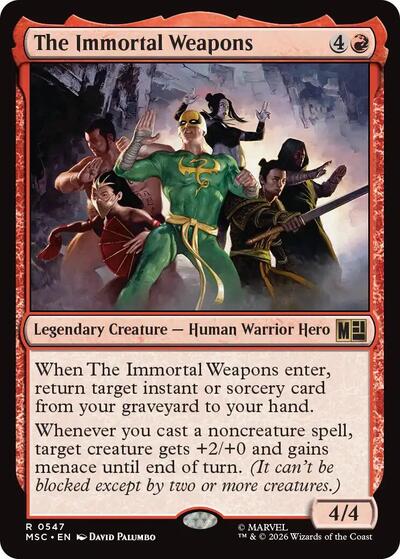 The Immortal Weapons (Commander: Marvel Super Heroes) Near Mint Foil