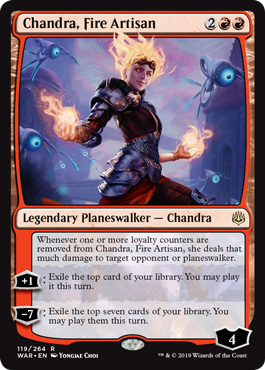 Chandra, Fire Artisan (War of the Spark) Near Mint