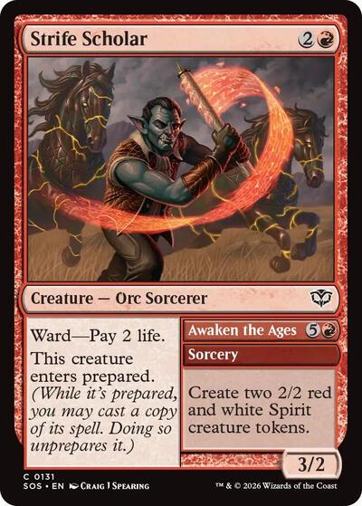 Strife Scholar (Secrets of Strixhaven) Near Mint