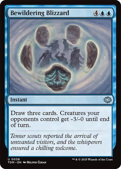 Bewildering Blizzard (Tarkir: Dragonstorm) Light Play Foil
