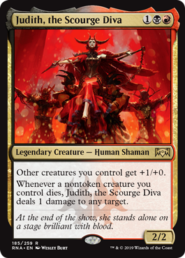 Judith, the Scourge Diva (Ravnica Allegiance) Near Mint