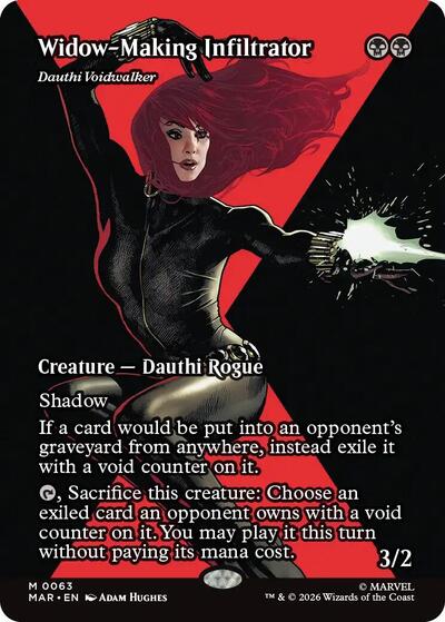 Widow-Making Infiltrator - Dauthi Voidwalker (Borderless) (Marvel Eternal-Legal) Near Mint