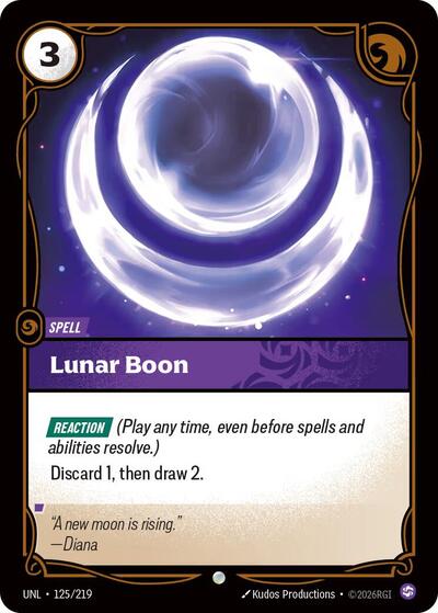 Lunar Boon (Unleashed) Near Mint Foil