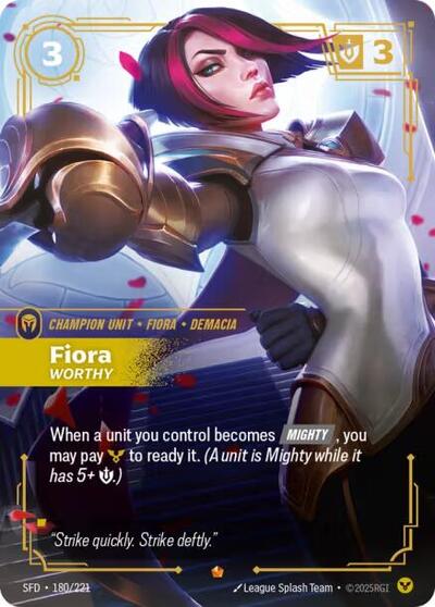 Fiora Worthy (Spiritforged) Near Mint Foil