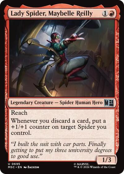 Lady Spider, Maybelle Reilly (Commander: Marvel Super Heroes) Near Mint Foil