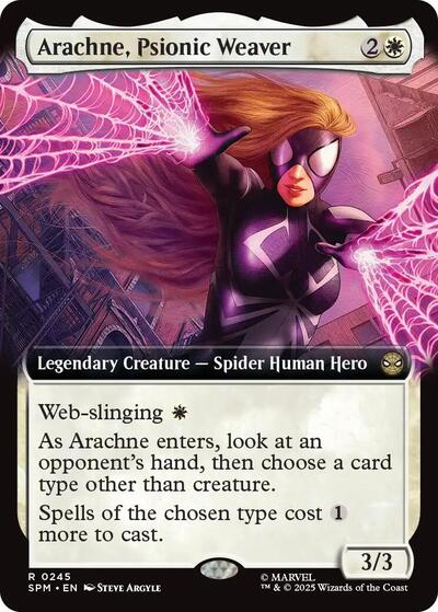 Arachne, Psionic Weaver (Extended Art) (Marvel's Spider-Man) Near Mint