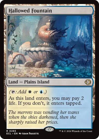 Hallowed Fountain (Lorwyn Eclipsed) Near Mint Foil