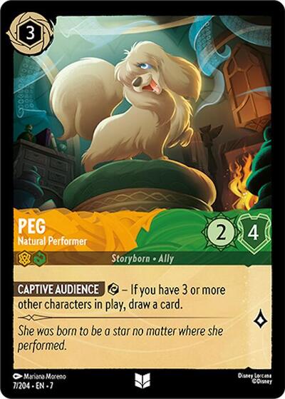 Peg - Natural Performer (Archazia's Island) Near Mint