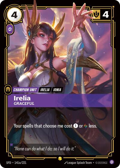 Irelia Graceful (Alternate Art) (Spiritforged) Near Mint Foil