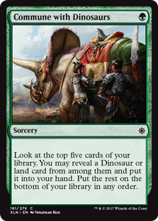 Commune with Dinosaurs (Ixalan) Near Mint