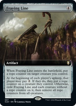 Fraying Line (Extended Art) (Commander Legends: Battle for Baldur's Gate) Light Play Foil