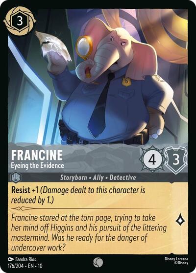 Francine - Eyeing the Evidence (Whispers in the Well) Near Mint Cold Foil