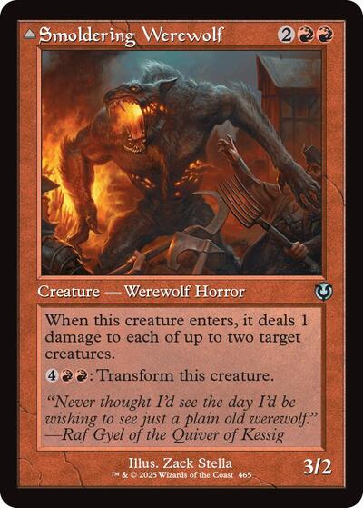 Smoldering Werewolf (Retro Frame) (Innistrad Remastered) Near Mint