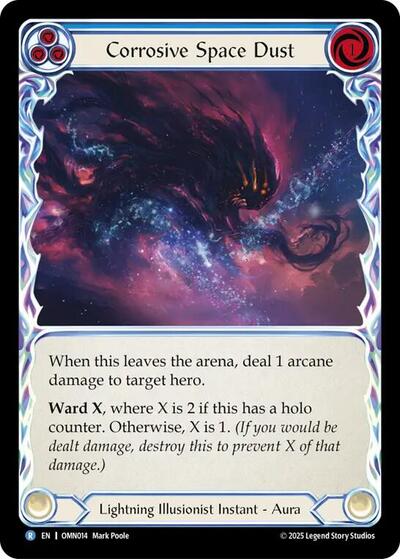 Corrosive Space Dust (Blue) (Omens of the Third Age) Near Mint Foil