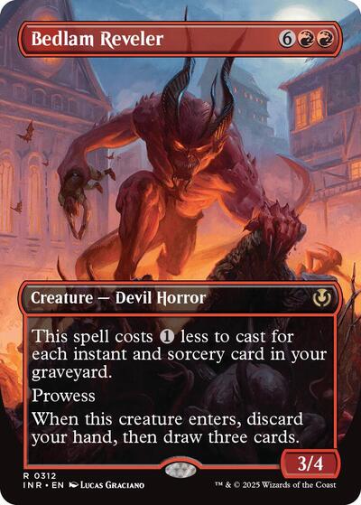 Bedlam Reveler (Borderless) (Innistrad Remastered) Near Mint
