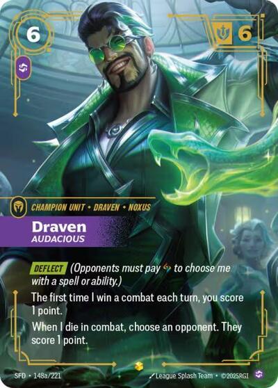 Draven Audacious (Alternate Art) (Spiritforged) Near Mint Foil