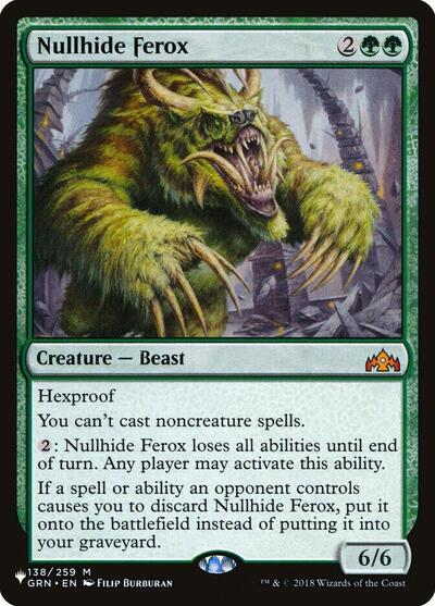 Nullhide Ferox (The List) Near Mint