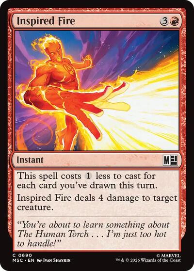 Inspired Fire (Commander: Marvel Super Heroes) Near Mint Foil
