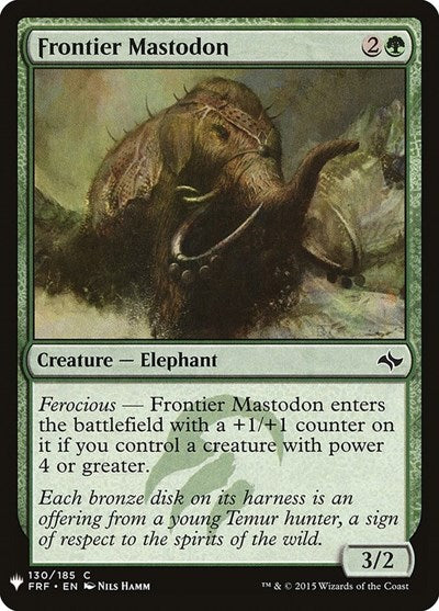 Frontier Mastodon (Mystery Booster) Near Mint