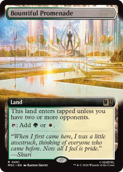 Bountiful Promenade (Extended Art) (Commander: Marvel Super Heroes) Near Mint
