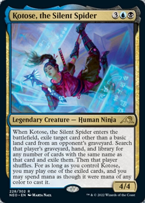 Kotose, the Silent Spider (Kamigawa: Neon Dynasty) Near Mint