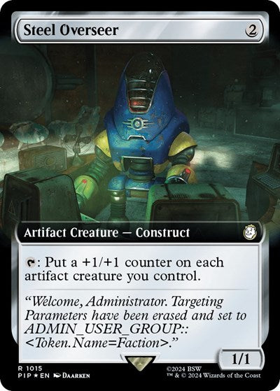 Steel Overseer (Extended Art) (Surge Foil) (Universes Beyond: Fallout) Near Mint Foil