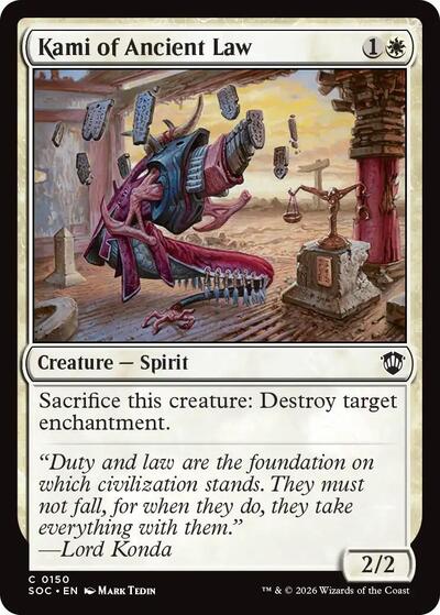 Kami of Ancient Law (Commander: Secrets of Strixhaven) Near Mint