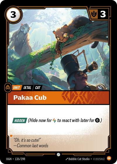 Pakaa Cub (Origins) Near Mint Foil