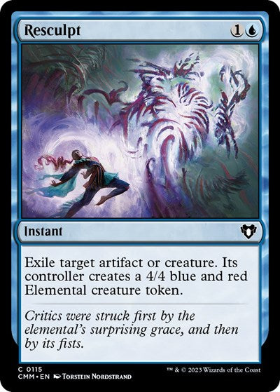 Resculpt (Commander Masters) Light Play Foil
