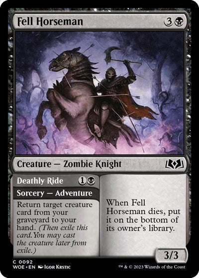 Fell Horseman (Wilds of Eldraine) Near Mint Foil