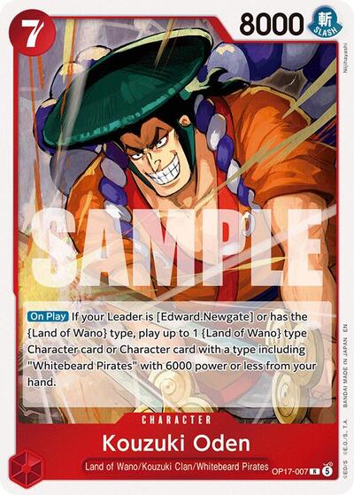 Kouzuki Oden (The World's Strongest Warriors) Near Mint Foil