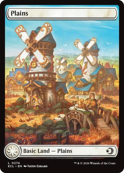 Plains (0274) (Lorwyn Eclipsed) Light Play Foil