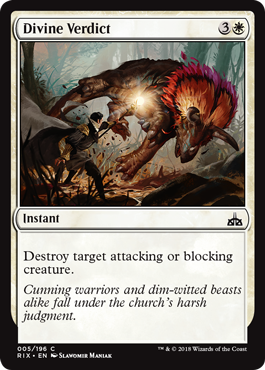 Divine Verdict (Rivals of Ixalan) Near Mint Foil