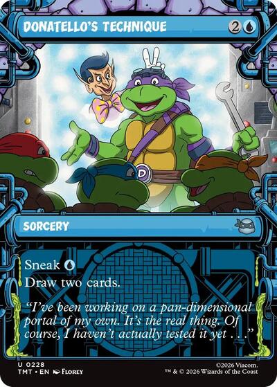Donatello's Technique (Showcase) (Teenage Mutant Ninja Turtles) Near Mint Foil