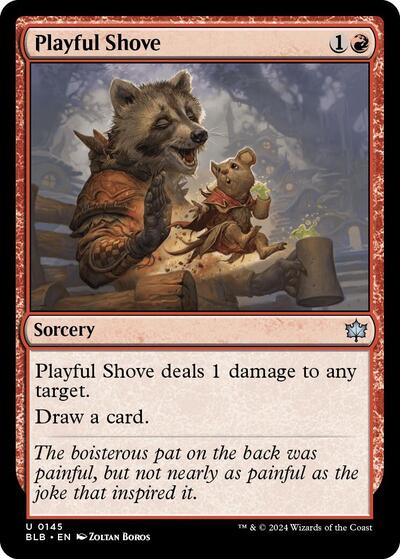 Playful Shove (Bloomburrow) Near Mint Foil